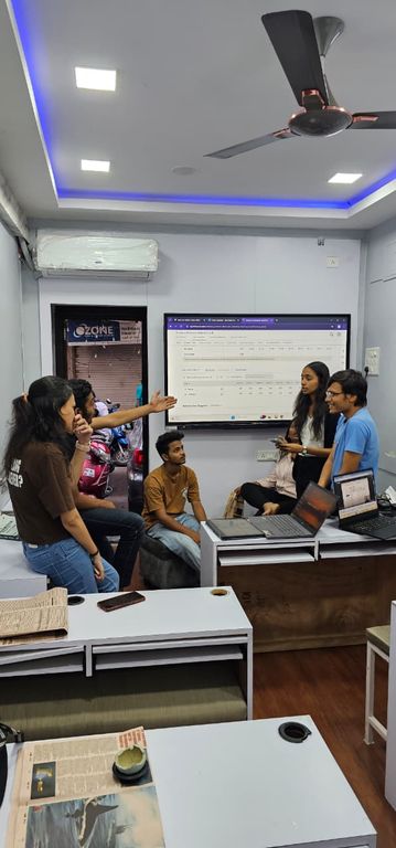 A trainer at the front of the SMT classroom